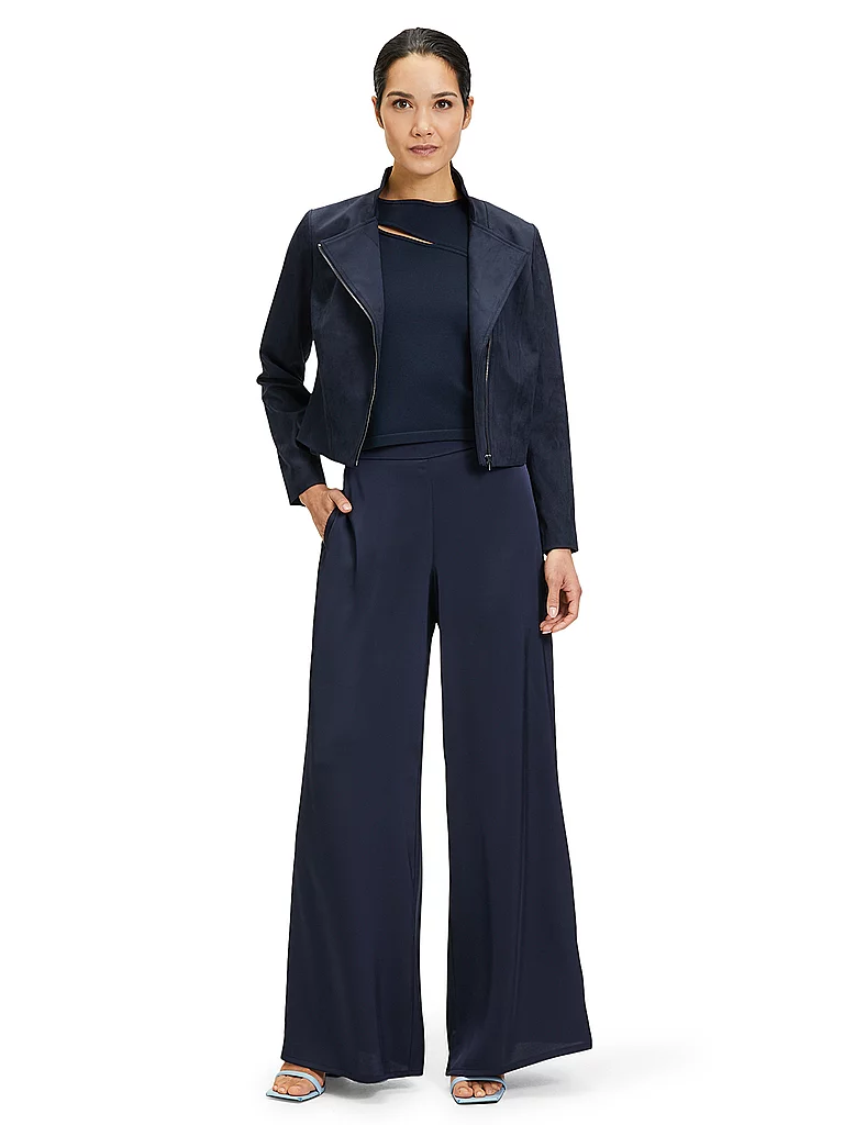 Vera Mont Women's Trousers Dark Blue 40 2